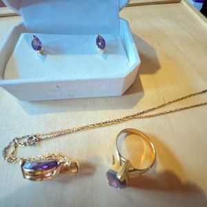 Necklace Ring and Earring